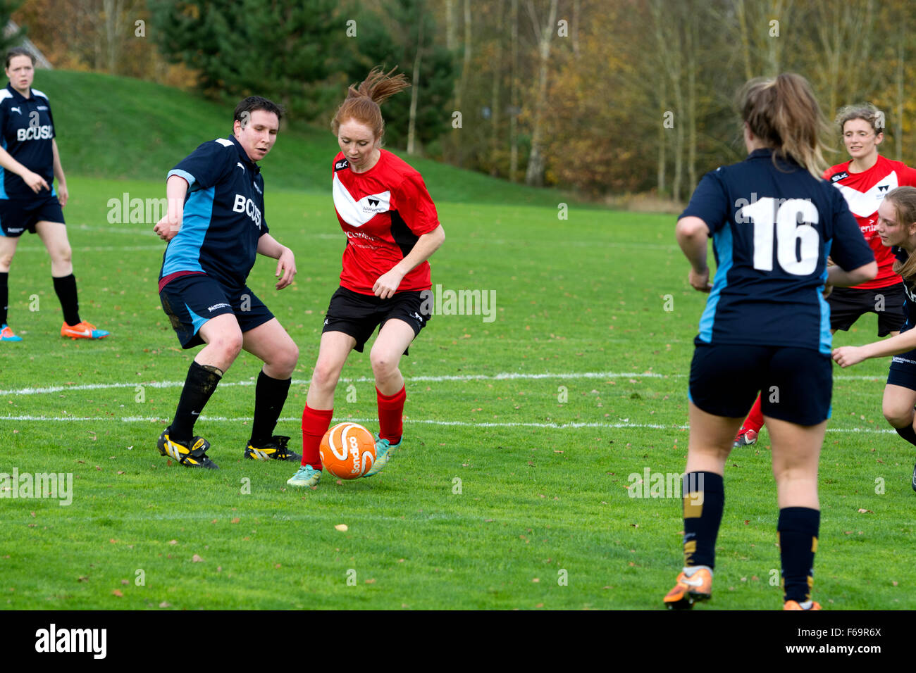 University sport UK women`s football Stock Photo Alamy